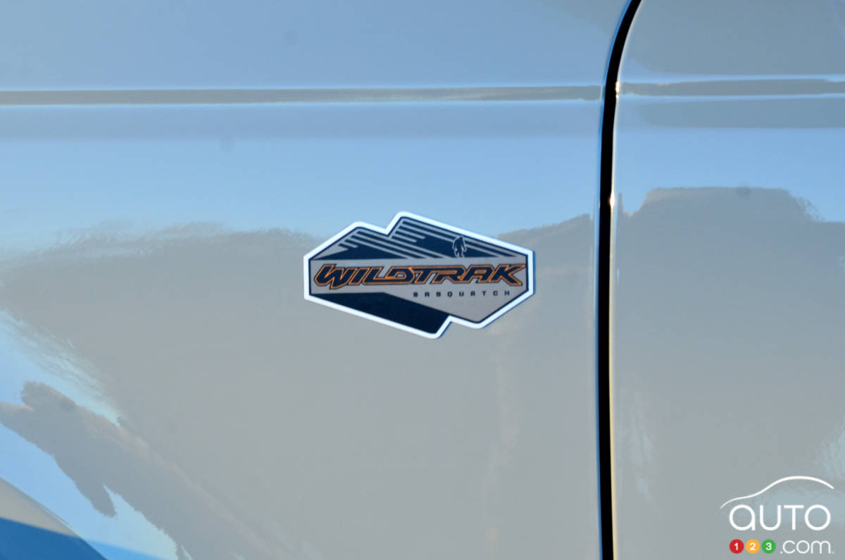 Ford Bronco Wildtrak 2021, écusson Wildtrak